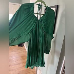 Shop Impressions Boutique Green Flowy Dress